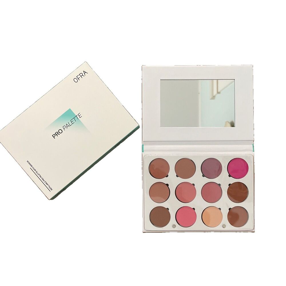 OFRA Cosmetics Pro Palette Blush Makeup 12 Shades Refillable NEW